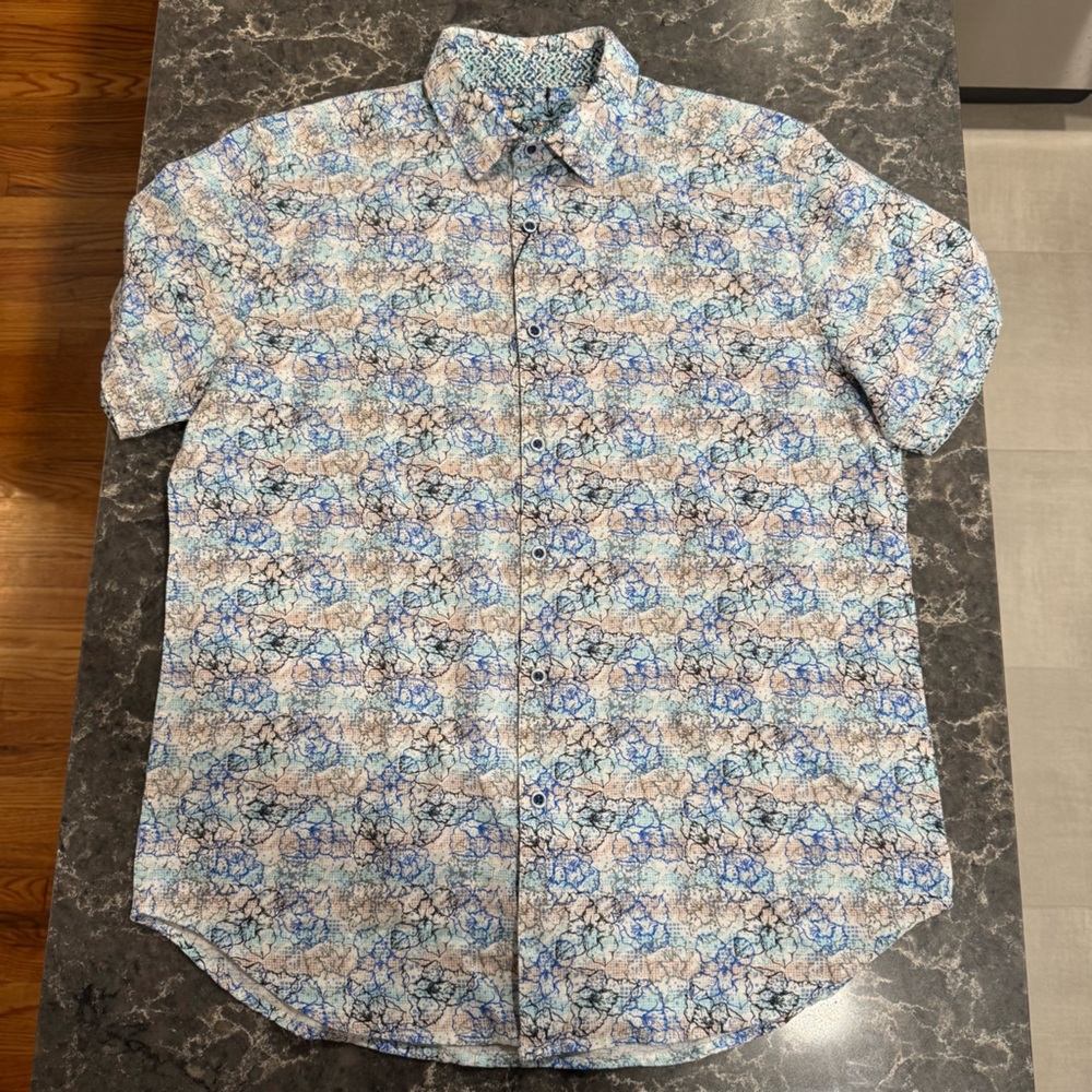 NWT Robert Graham Multicolor Floral Men's Button Down